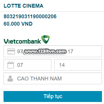 Hướng dẫn đặt vé Lotte Cinema online