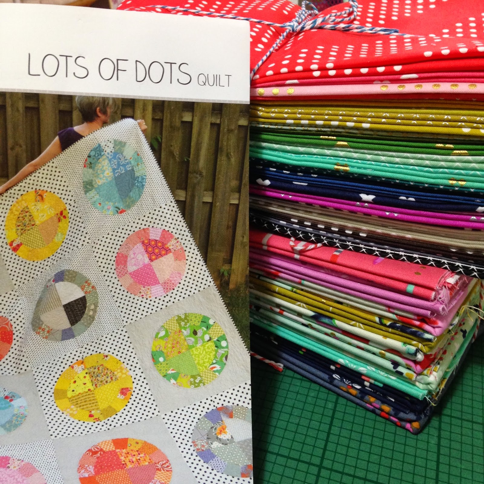Issabella The Cat: Lots of Dots quilt By Green Bee patterns