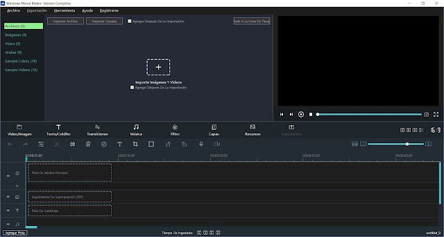 Windows Movie Maker 2021 v9.7.0.0 Full, Programa Crear