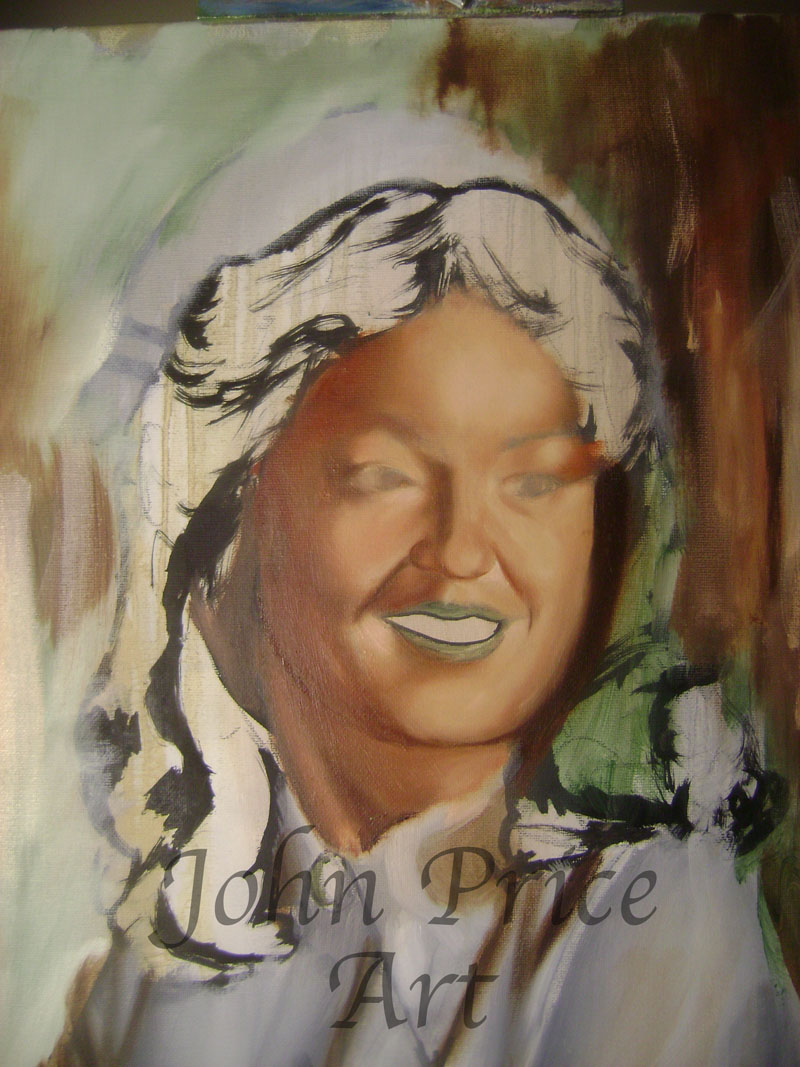 John Price Art In Progress Portrait