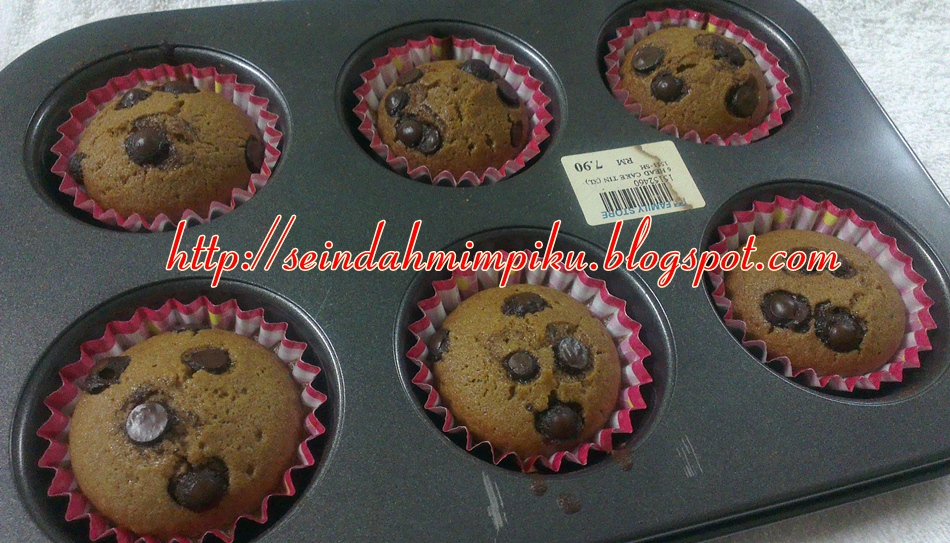 Seindah Mimpiku Chocolate Chip Muffin Resepi TryMasak.My