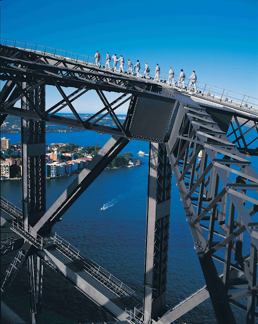 caminhada na Harbour Bridge, em Sidney