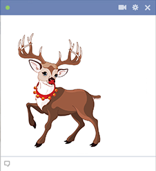 Beautiful reindeer sticker
