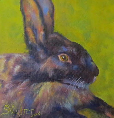 "Lucky Peter", a rabbit in oils