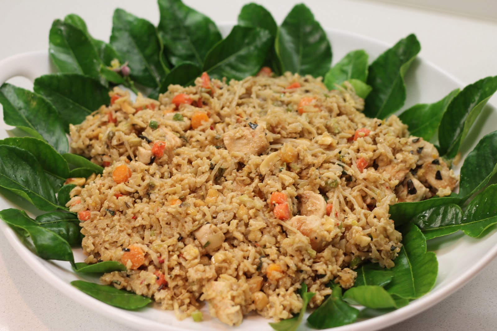 Lexi's Kitchen SPICY FRIED RICE WITH BEAN SPROUTS, CHICKEN, AND PEANUTS