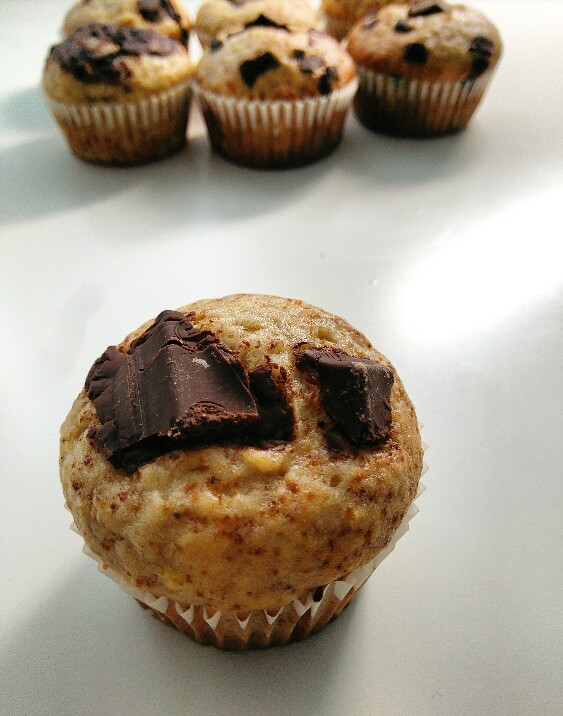 La Reposterapia Muffins de plátano y chocolate