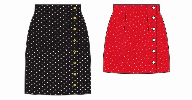 Arielle skirt sewing pattern - Fabric ideas