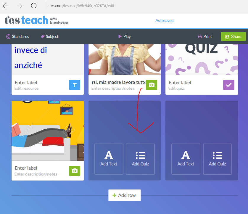 La Mia Scuola Prof Sabrina Lezioni Con Test BLENDSPACE