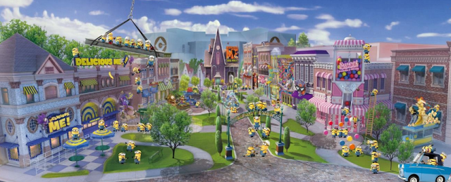 Rendering of Minion Park at Universal Studios Singapore