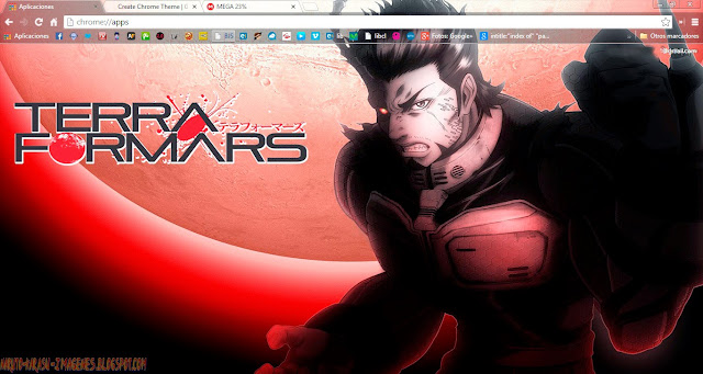 tema google chrome anime terra formars