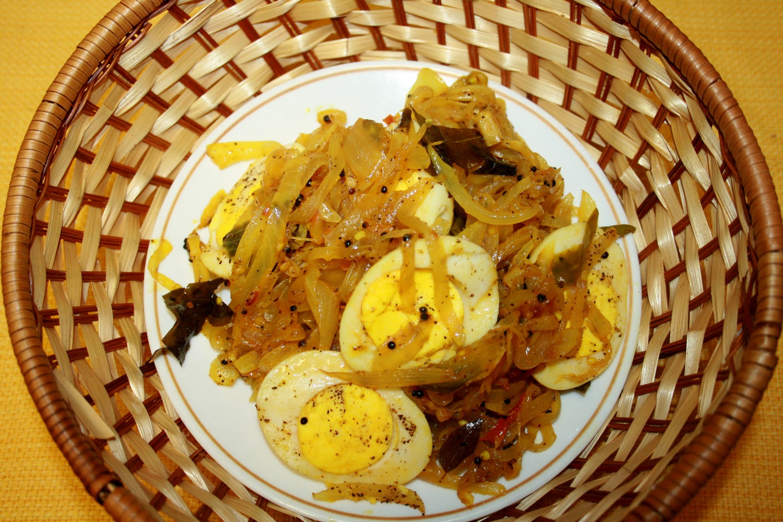 Third Kitchen Egg roast with green chillies and pepper powder