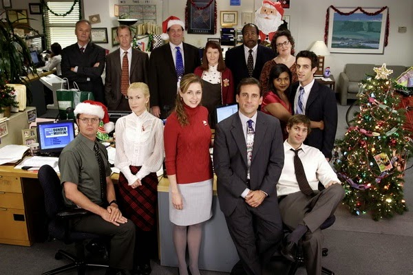 Decorating office for Christmas