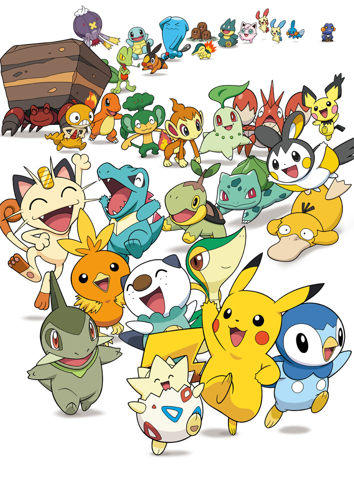 Nomes americanos dos novos monstrinhos de Pokémon na segunda!