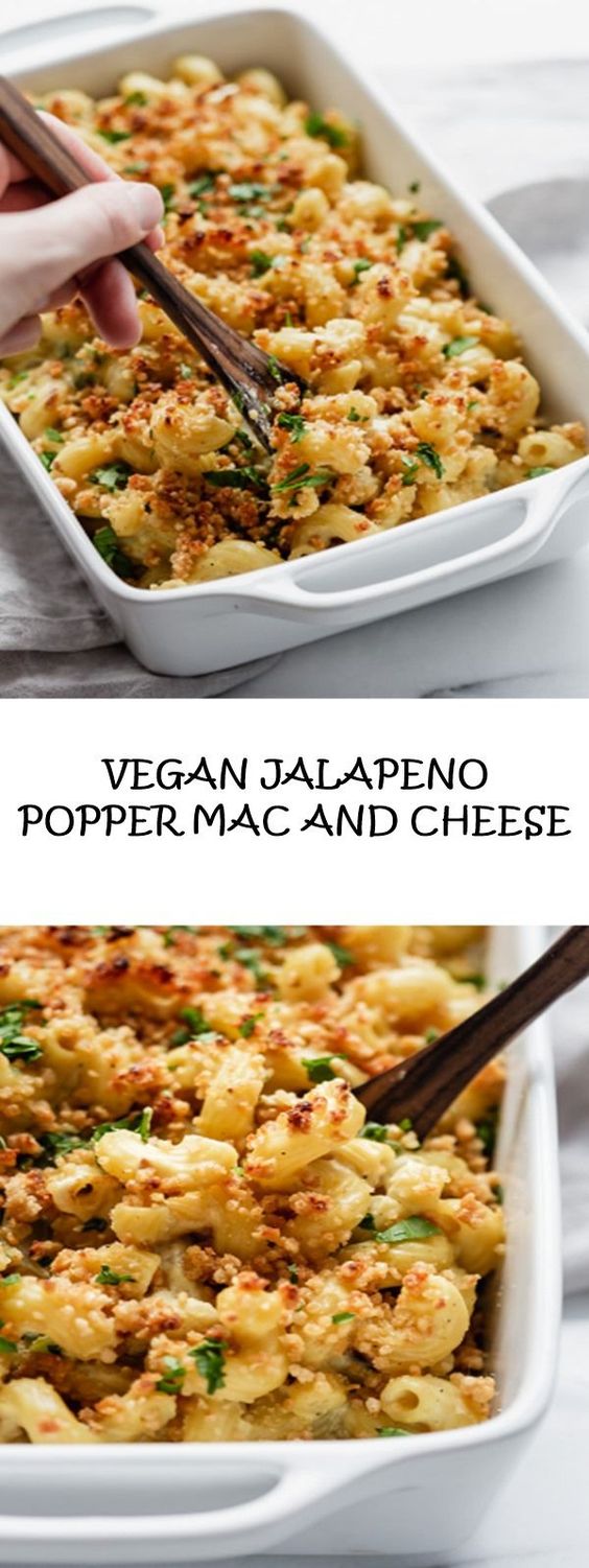 vegan jalapeno popper mac and cheese Healthy Snacks Dairy Free