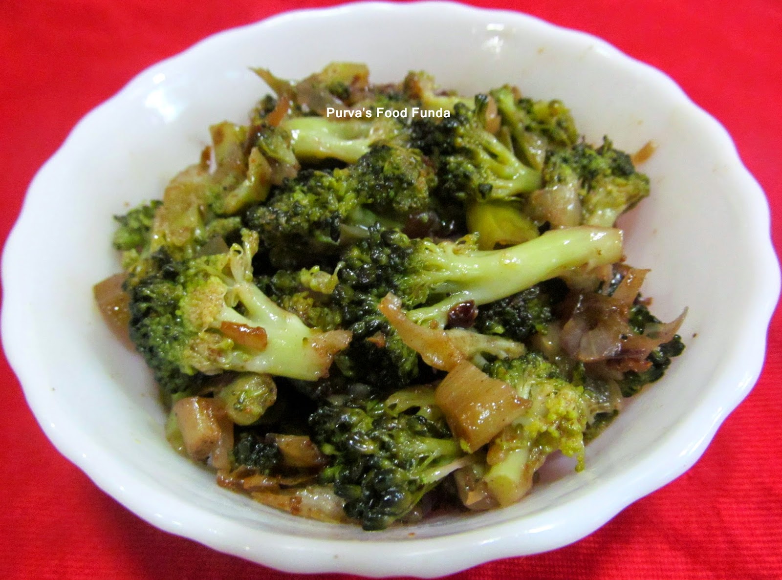 Food Funda Indian Style Broccoli Stirfry
