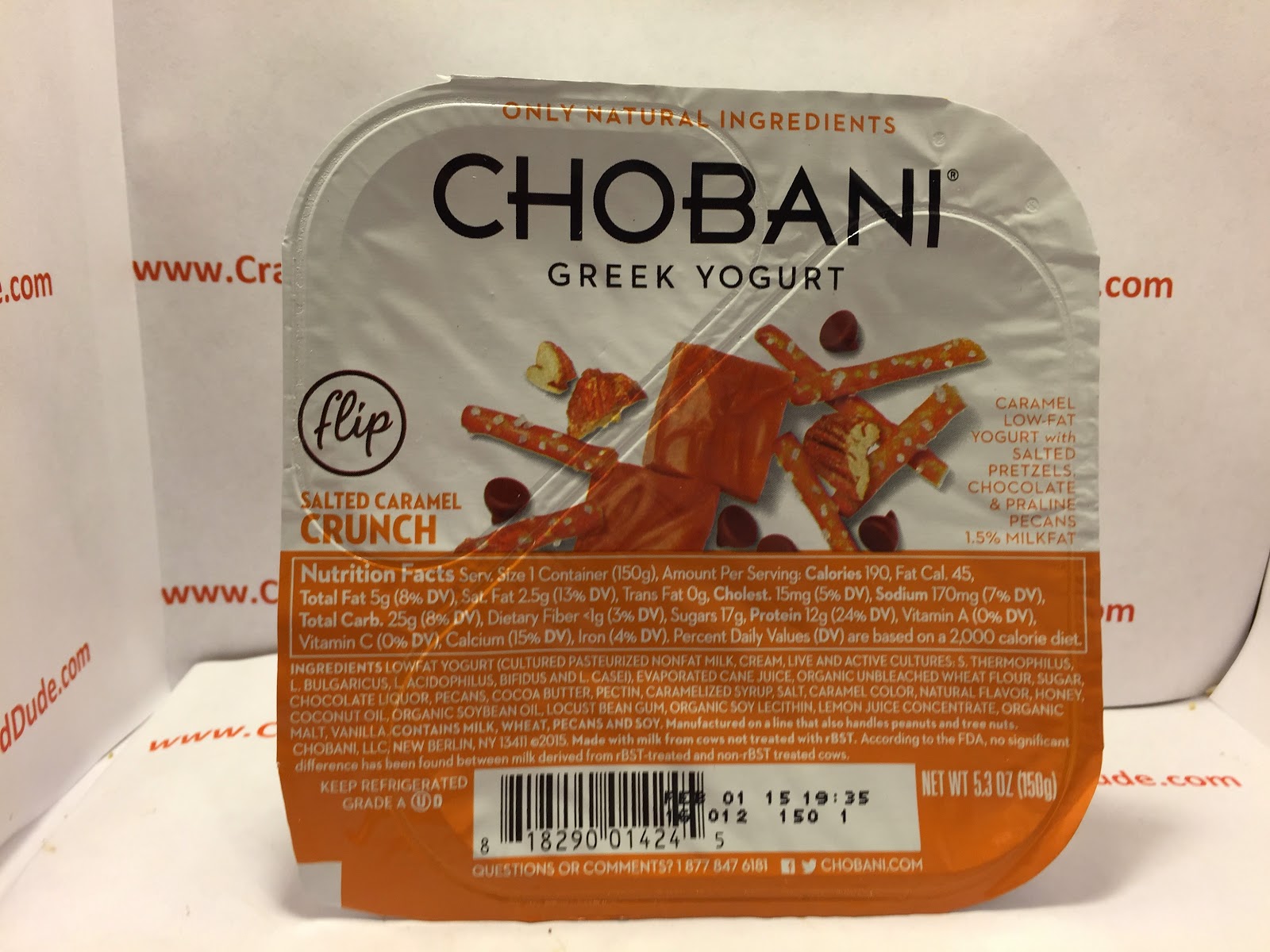 Crazy Food Dude Review Chobani flip Salted Caramel Crunch Greek Yogurt