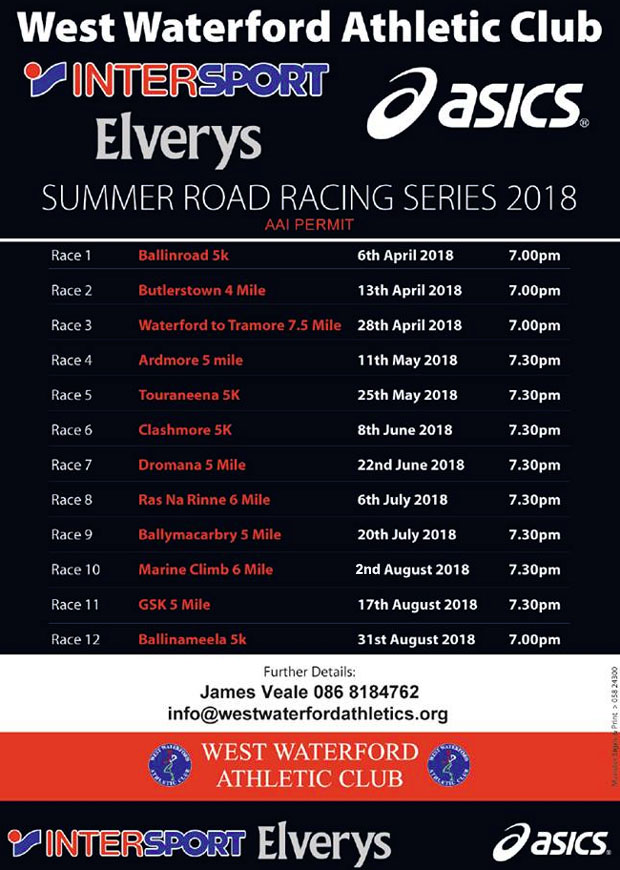 Running in Ireland West Waterford AC Summer Race Series