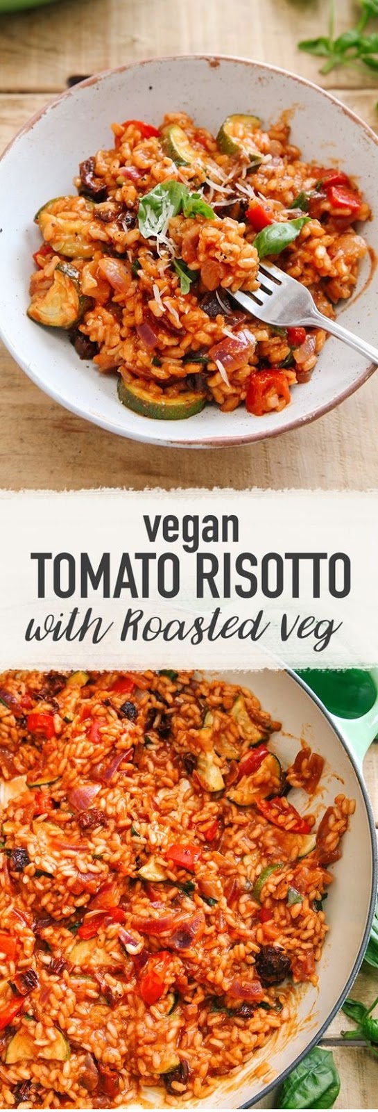 Creamy Tomato & Roasted Veg Risotto (Vegan)