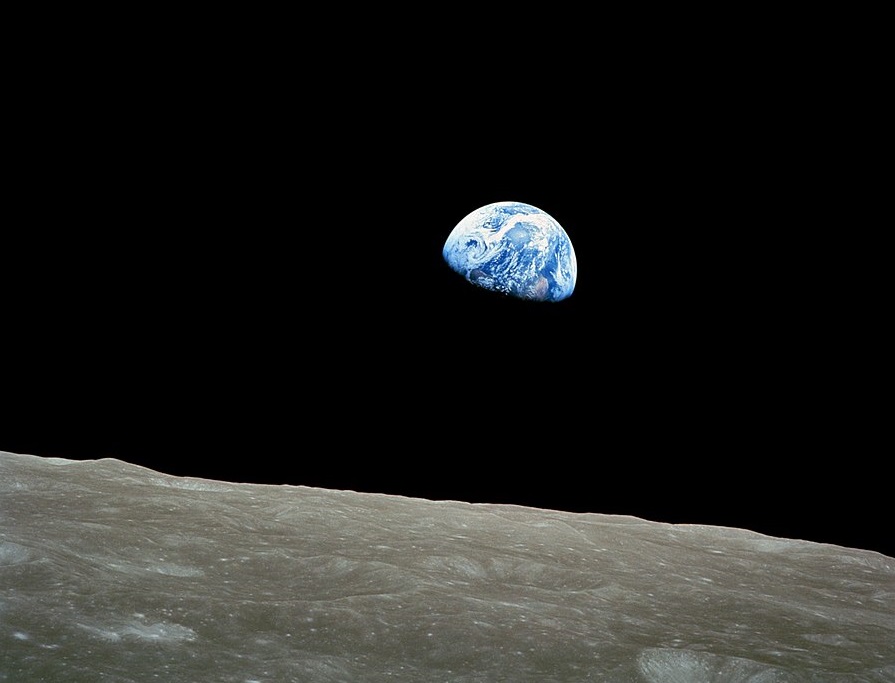 Earthrise during the Apollo 8 mission