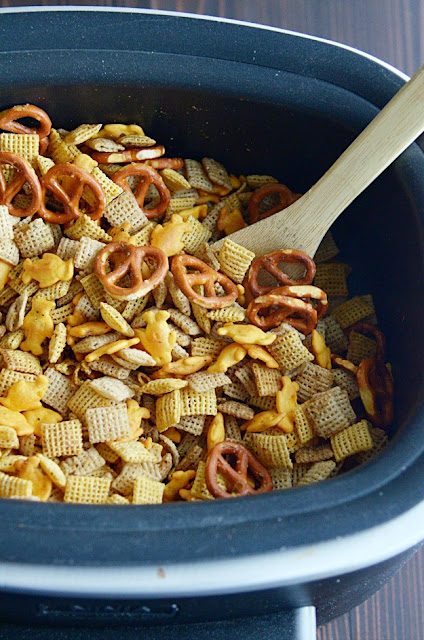 Classic Chex Mix made easier in the crockpot! Classic Chex Mix made easier in the crockpot!