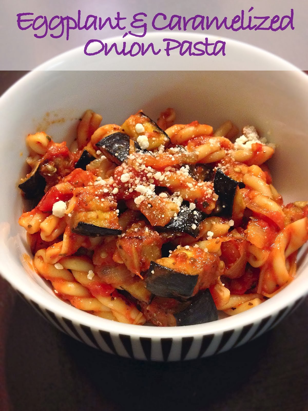 3D Dinners Eggplant & Caramelized Onion Pasta