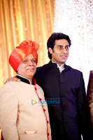 Shahrukh and Abhishek at Wedding reception of Govind Namdev's daughter Megha Namdev & Rajiv Verma
