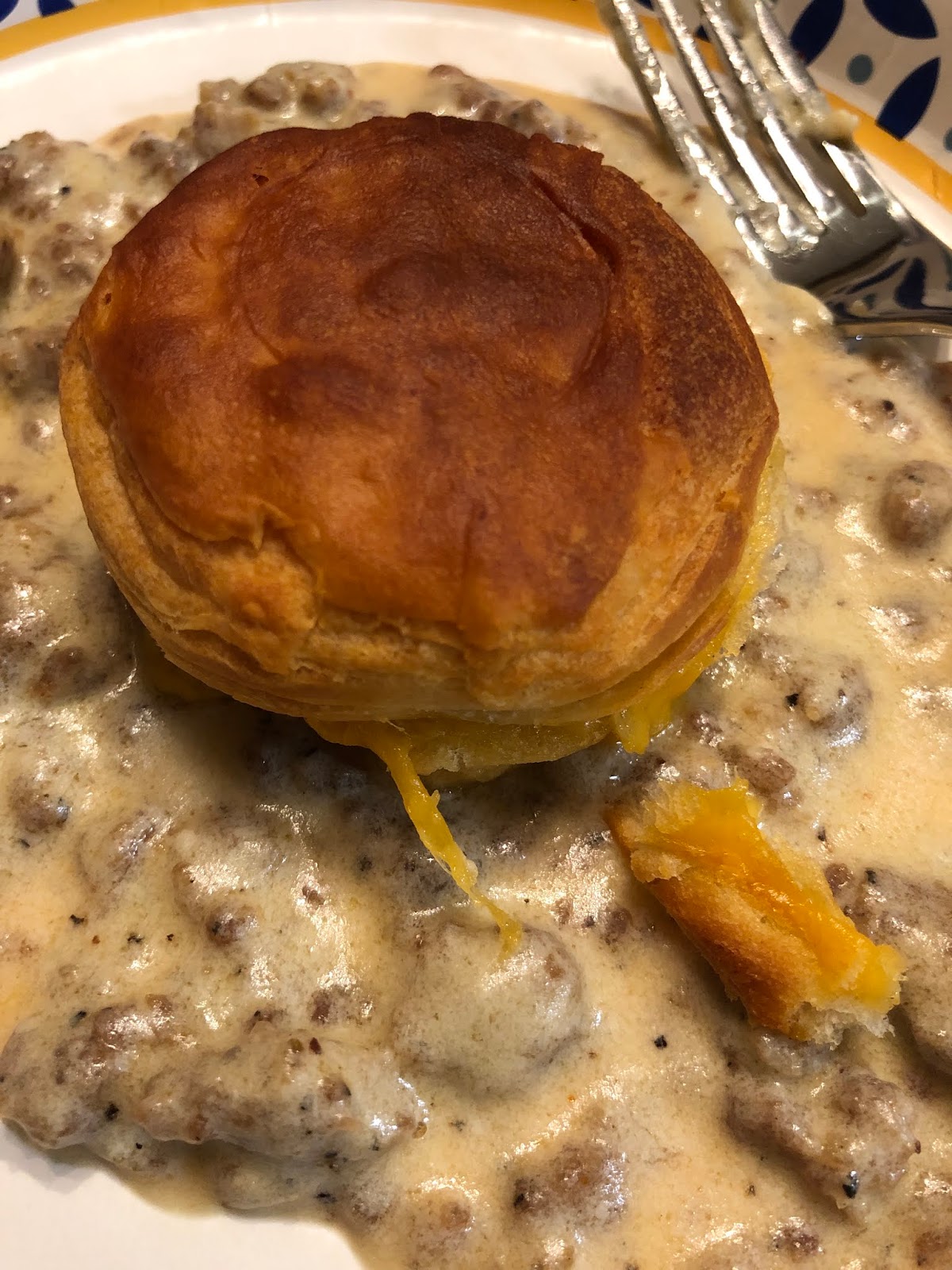Crafters Can Cook Biscuits and Sausage Gravy Ninja Foodi Style