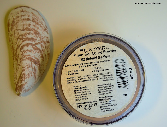 Silkygirl Shine Free Loose Powder 02 Natural Medium Ingredients