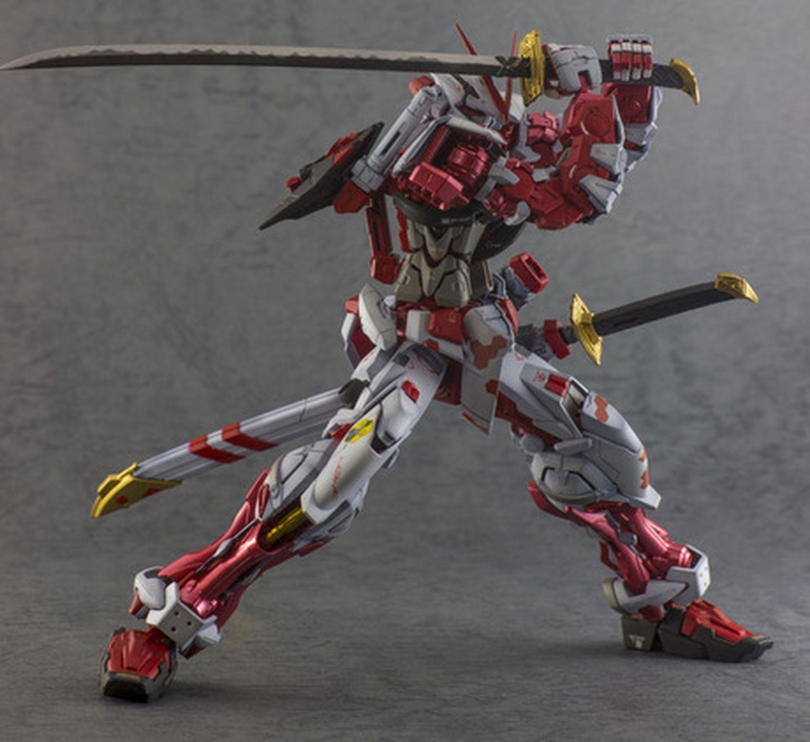 Custom Build MG 1/100 Gundam Astray Red Frame "Metallic Finish"