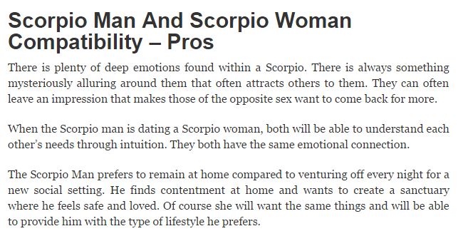 Back you when wants a scorpio man How to