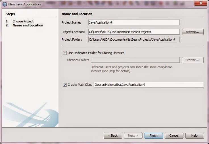 scatter dream: Tugas 2 - Program Operasi Aritmatika pada Java