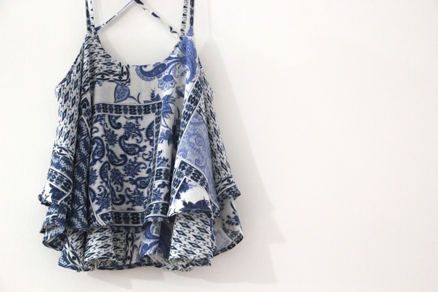 DIY Tutorial y patrones camiseta camisa Blusa Mini Croptop