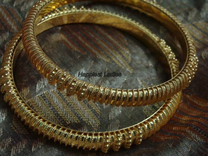 24k Gold Bangle; all gold - Happiest Ladies