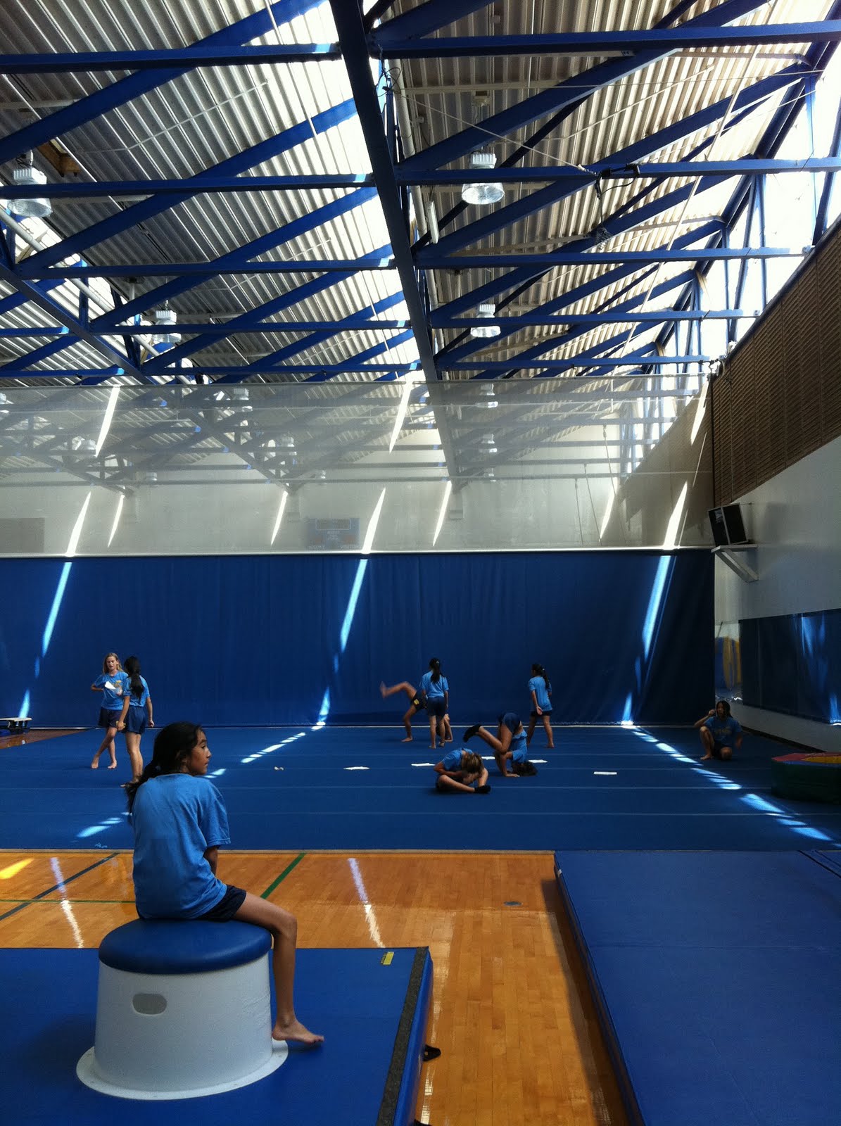 Coolen's 7 & 8 Girls PE 7th grade Gymnastics Stations