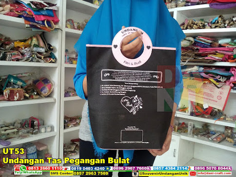 jual Undangan Tas Pegangan Bulat