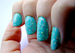 aqua nails glitter gelly barry greenberry shine hi