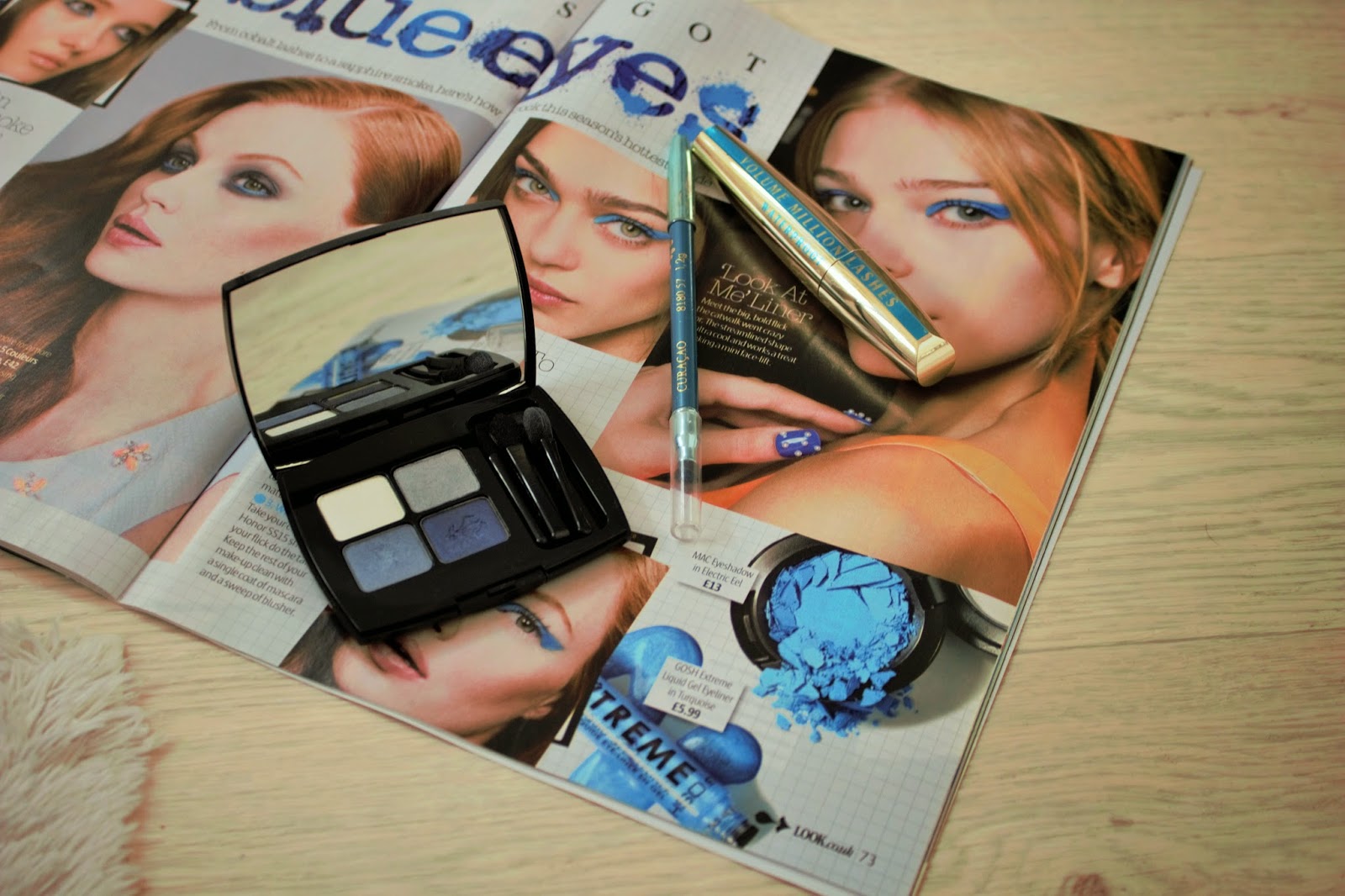 Blue Eyeshadow Look with Lancome Palette