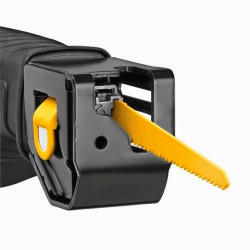 DEWALT DW304PK, vertical blade, keyless lever-action blade clamp with 4 positions