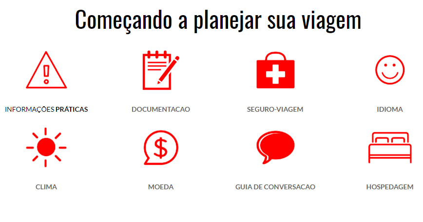 Começando a planejar sua viagem