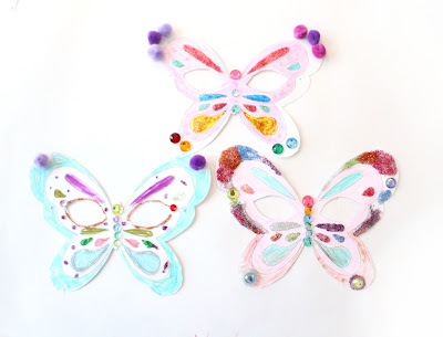 Celebrating the First Day of Spring with Butterfly Masks DIY Project