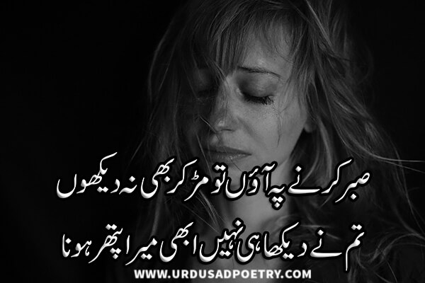 Urdu Sad Poetry Urdu Shayari Urdu Sms Urdu Poetry Lafz kitay hain ' teer kitnay hain ? urdu sad poetry urdu shayari urdu