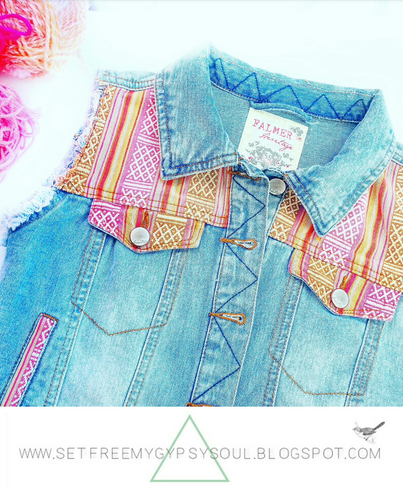 Set Free My Gypsy Soul a Crochet Craft blog Fringed Crochet Denim