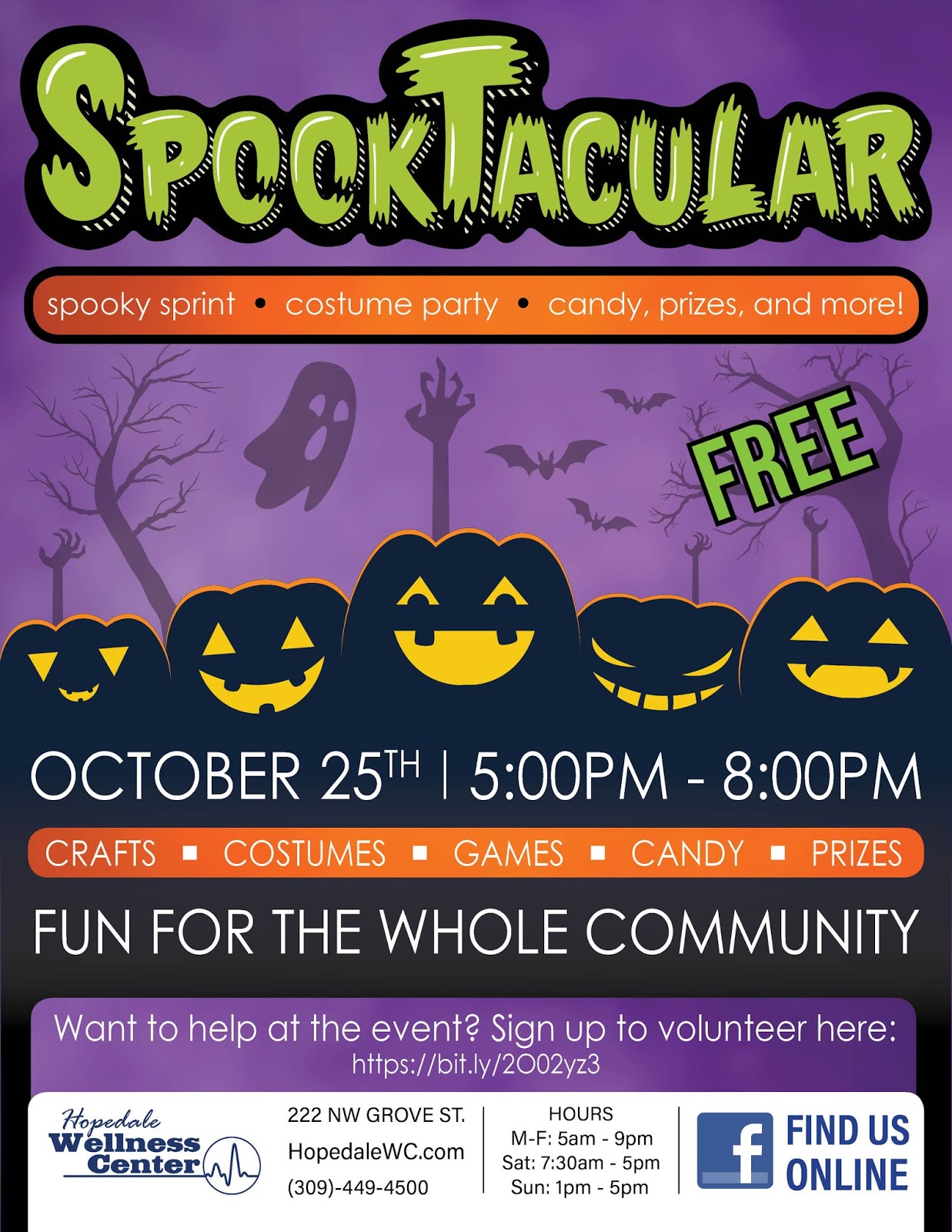 Family Friendly Spooktacular on October 25