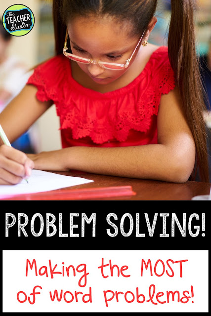 Teaching students how to solve word problems is one of our most important math job! Problem solving strategies are key as well as finding differentiated, just right problems that are engaging and have real-world situations. Check out these problem solving tips! third grade math, fourth grade math, fifth grade math, problem solving, word problems, problem solving strategies, word problem printables, word problem worksheets