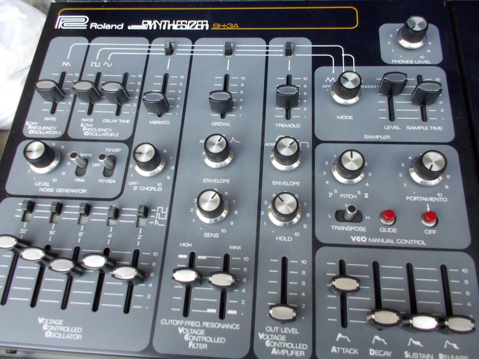 MATRIXSYNTH: ROLAND SH-3A MONOPHONIC ANALOG SYNTHESIZER