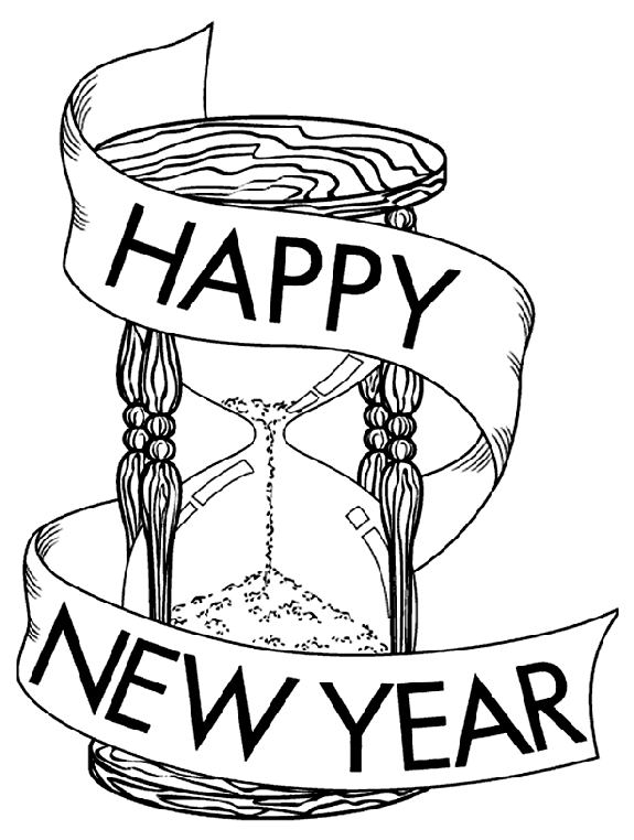 Coloring Pages: New Year's Coloring Pages Free and Printable