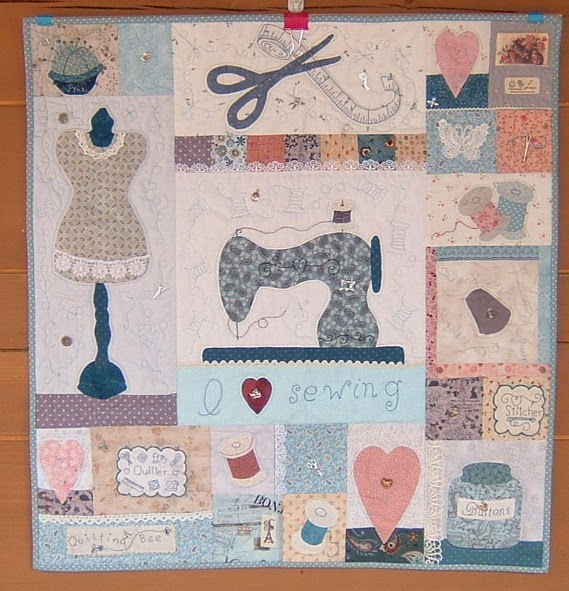 lauraluvsloons and Quilting too. Sewing Room Wall Hanging
