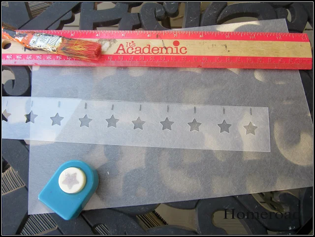 star stencils for an american flag