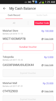 Bukti voucher belanja gratis dari Cashtree http://www.idrbizz.com/2017/11/bukti-belanja-tanpa-bayar-di.html
