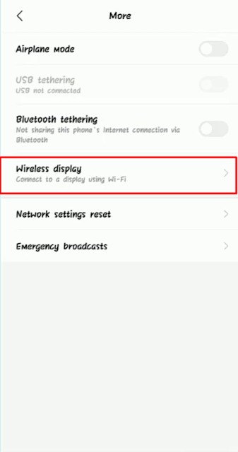 More Setting Wireless & Networks More Device Setting In Wireless & Networks